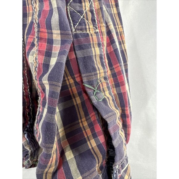 Z Brand Western Pearl Snap Short Mens Size XL Plaid Embroidered - Picture 11 of 16